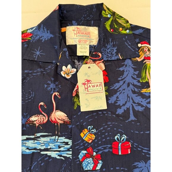 Hawaii Hangover Kids Hawaiian Print Outfit Boys 4 Christmas Santa Shorts Shirt - Picture 5 of 9